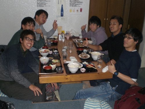 昨夜のお客さま!帯広畜大生のディナー♪