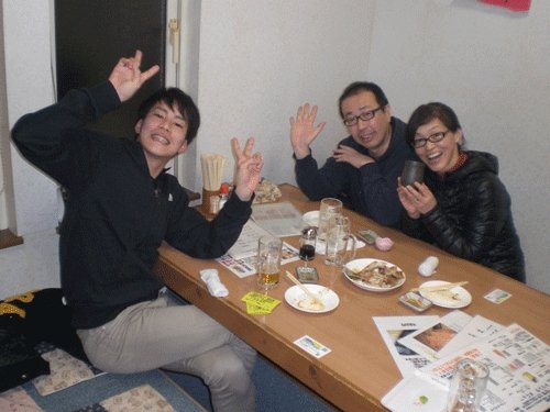 昨夜のお客さま!札幌から♪