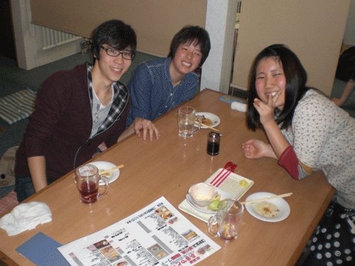 昨夜のお客さま!関西弁が飛び交っています♪