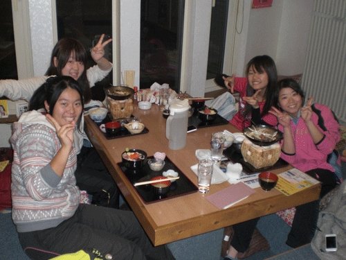 昨夜のお客さま!畜大生のディナー♪