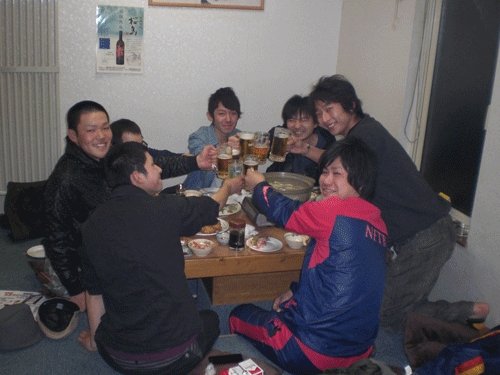 昨夜のお客さま!お疲れ様　かんぱ～い♪