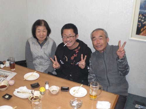 昨夜のお客さま!新年から縁起がいいよ♪