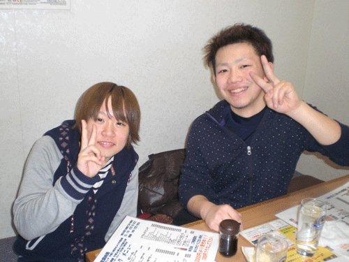 昨夜のお客さま!カップルでご来店♪