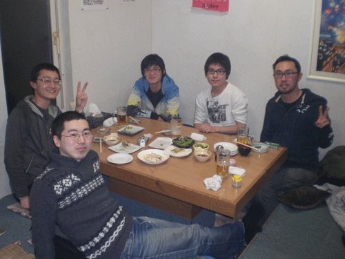 昨夜のお客さま!今年も楽しい宴会をよろしくね♪