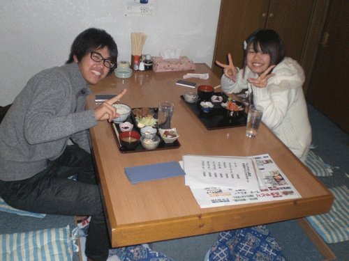 昨夜のお客さま!若いおふたりのディナー♪