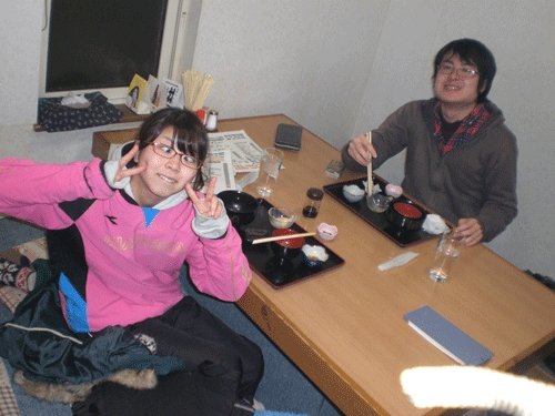 昨夜のお客さま!かわいい変顔♪