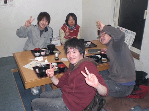 昨夜のお客さま!畜大生のディナー♪