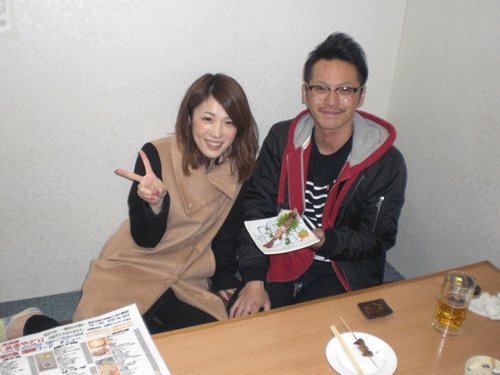 昨夜のお客さま!お誕生日に、ぶどう海老プレゼント♪