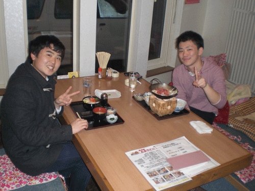 昨夜のお客さま!畜大生の常連さん♪