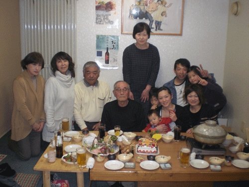 昨夜のお客さま！米寿のお祝い♪