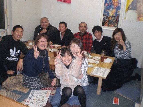 昨夜のお客さま♪今夜は宴会だぁ♪