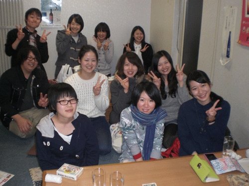 昨夜のお客さま!今日、帯広畜大を卒業♪