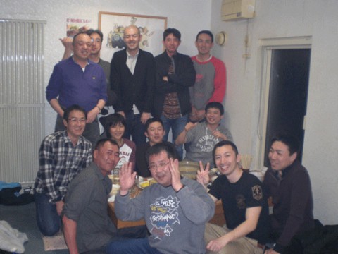 昨夜のお客さま!あんこう鍋で宴会だぁ♪