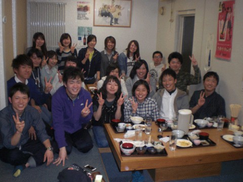 昨夜のお客さま!帯広の畜大生、新歓の季節です♪