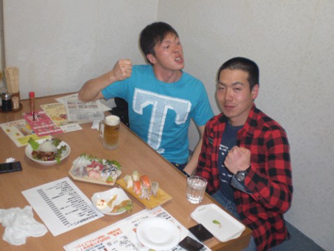 昨夜のお客さま!野獣と後輩♪