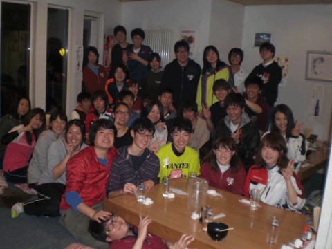 昨夜のお客さま!帯広畜大テニス部新歓♪