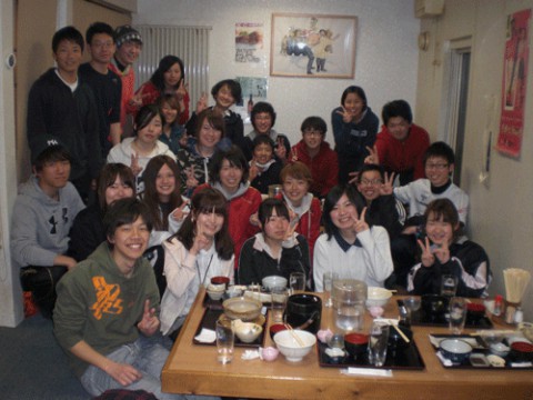 昨夜のお客さま!帯広畜大スキー部新歓♪