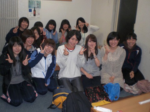 昨夜のお客さま!帯広畜大バレー部新歓♪