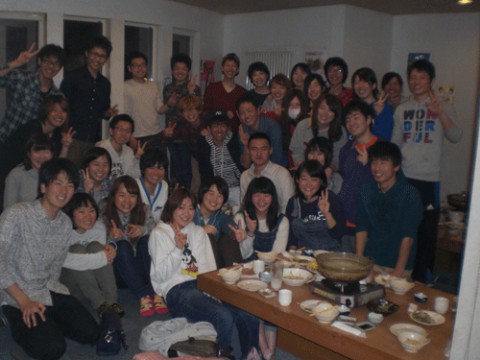 昨夜のお客さま!畜大スキー部新歓♪