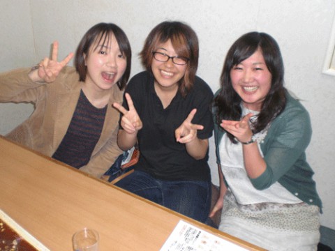 昨夜のお客さま!畜大の女子会♪