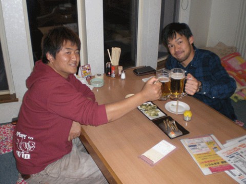 昨夜のお客さま!同級生が北見に♪