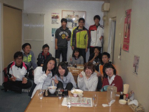 昨夜のお客さま!帯広畜大テニス部新歓Part3♪