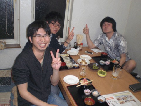 昨夜のお客さま!その笑顔に福来たる♪