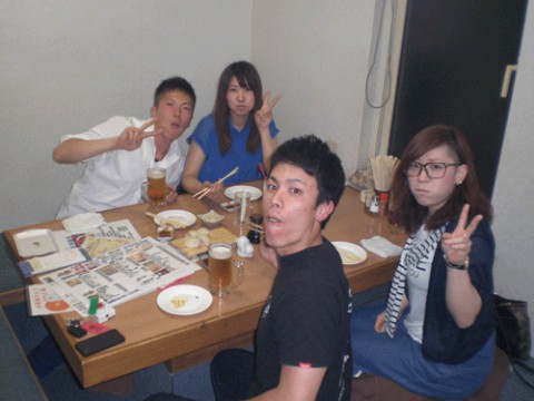 昨夜のお客さま!今夜もわさびで涙♪