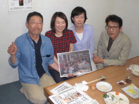 昨夜のお客さま!前回来た時は退職の宴会だった♪