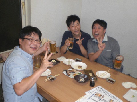 昨夜のお客さま!笑顔でかんぱ~い♪