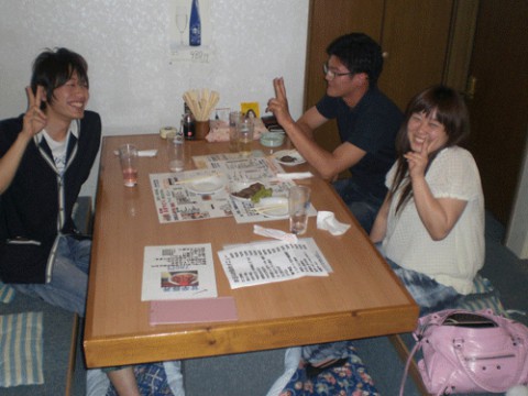 昨夜のお客さま!笑顔にかんぱ~い♪