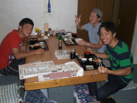 昨夜のお客さま!帯広畜大生のディナー♪