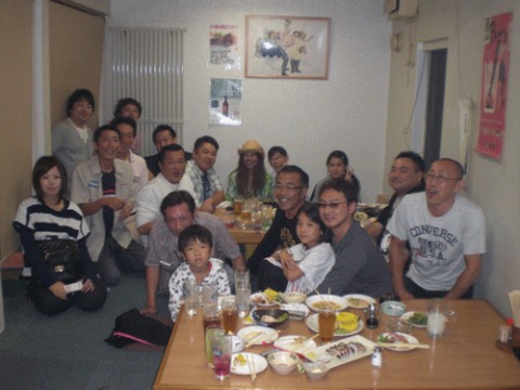 昨夜のお客さま!ソフトボール大会の打上げ♪