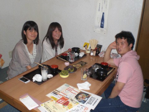 昨夜のお客さま!帯広畜大生のディナー♪