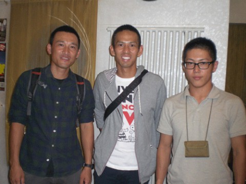 昨夜のお客さま!同じ母校のお客さま♪