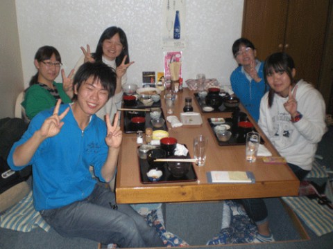 昨夜のお客さま!畜大生のディナー♪