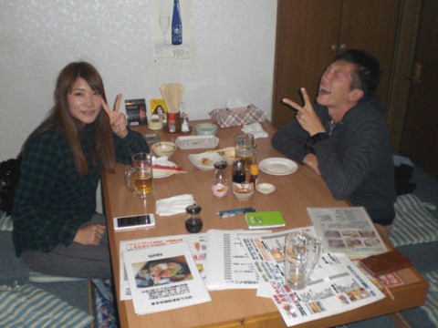 昨夜のお客さま!黄金道路ひろおサンタランドマラソン大会で優勝♪