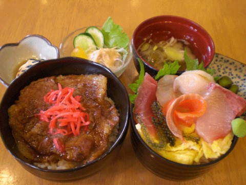 甘辛豚丼ちらし寿司セット