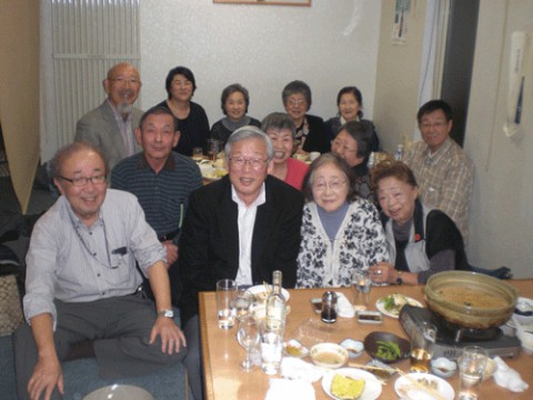 昨夜のお客さま!やすらぎの会 忘年会♪