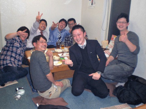 昨夜のお客さま!仲間の忘年会♪