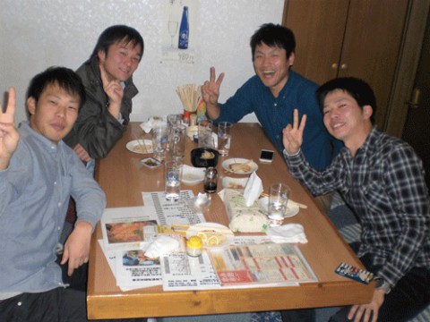 昨夜のお客さま!男性4人で♪