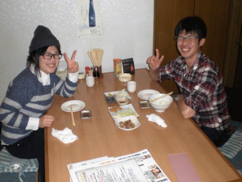 昨夜のお客さま!今年も笑顔を♪