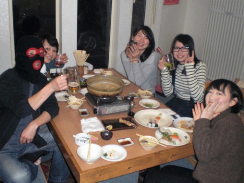 昨夜のお客さま!笑顔で宴会♪