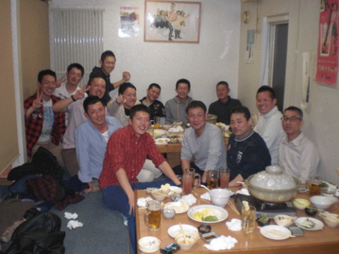 昨夜のお客さま!常連さんの宴会♪