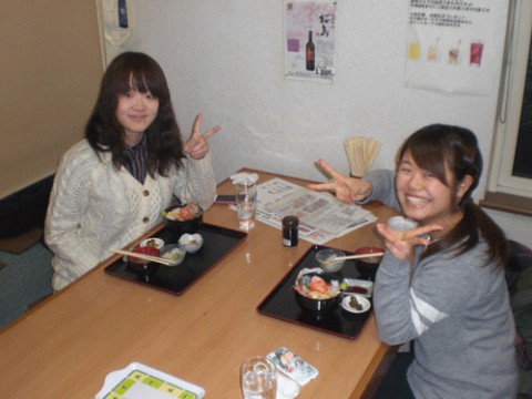 昨夜のお客さま!帯広畜大生の650円ディナー♪