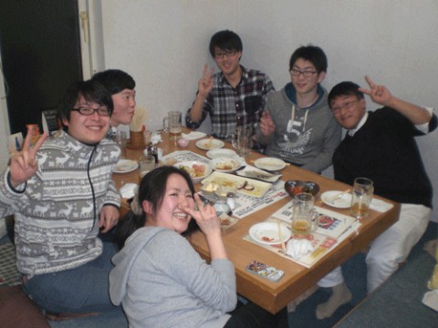 昨夜のお客さま!若い常連さんの宴会♪