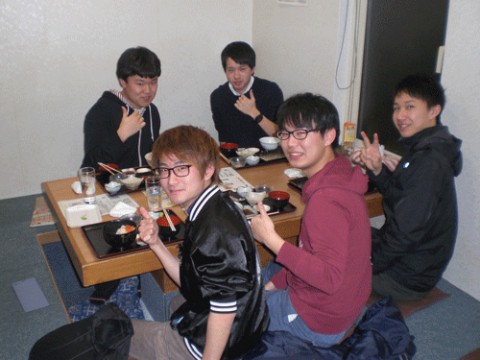 昨夜のお客さま!帯広畜大生のディナー♪