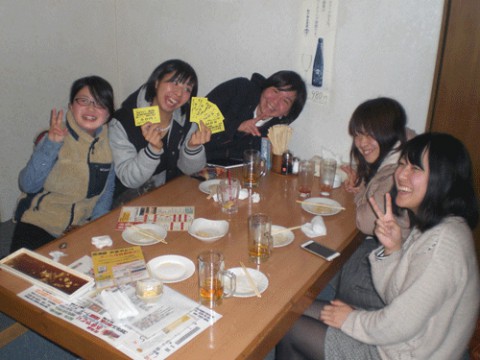 昨夜のお客さま!女子会♪