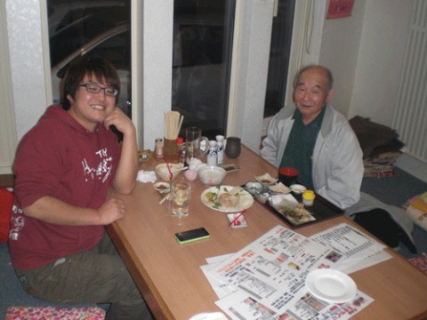 昨夜のお客さま!常連さんとお爺ちゃん♪