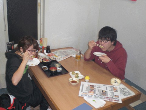 昨夜のお客さま!ふきのとう食べたぞぅ♪